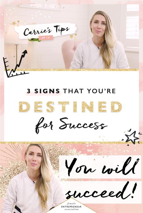 Three Signs That You’re Destined For Success - Female Entrepreneur Association Fear Meaning, Female Entrepreneur Association, Women Entrepreneurship, Masculine Energy, Female Entrepreneurs, Online Entrepreneur, The Thing Is, Change Is Good, Entrepreneur Success