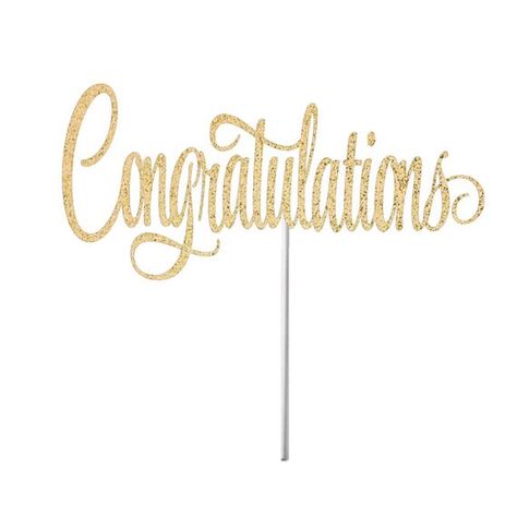 Congrats Cake Topper Celebrating a special event and need to add a touch of sparkle to your party? Look no further! Our Congratulations cake topper is perfect for that special occasion! The cake topper is made from single sided, glitter coated CARDSTOCK and is attached to an 8 inch white lollipop Congratulations Topper, Congratulations Cake Topper, Congrats Cake Topper, Congrats Cake, Retirement Party Cakes, Congratulations Cake, Cricut Cake, Chocolate Cake Designs, Glitter Cake Topper