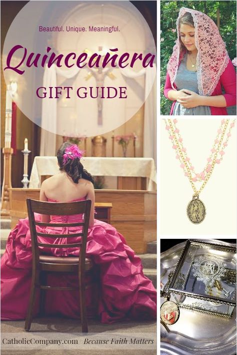 9 Meaningful Gifts For a Quinceañera | The Catholic Company Quince Gifts, Quinceanera Traditions, Quinceanera Court, Quince Planning, Company Magazine, Corkboard Ideas, Quinceanera Gifts, Importance Of Prayer, Pregnant Photo