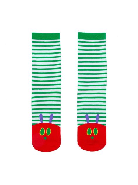 Weird Socks, Quirky Accessories, Crazy Hat, Silly Socks, Book Socks, Hungry Caterpillar Birthday, Funky Socks, Fun Socks, The Very Hungry Caterpillar