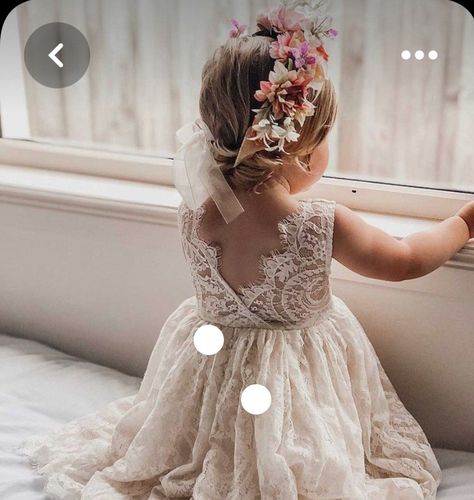 Whimsical Photoshoot, Lace Back Dress, Boho Flower Girl, Lace Back Dresses, Charlotte Dress, Wedding Dress Guide, Wedding Flower Girl Dresses, Dress Guide, Flower Girl Dress Lace