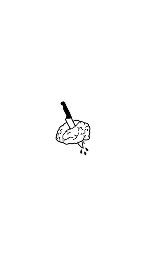 Tattoo Friends, Brain Tattoo, Simple Tattoos For Guys, Simple Illustrations, Handpoke Tattoo, Simple Illustration, Friend Tattoos, Fresh Eggs, Art Drawings Simple