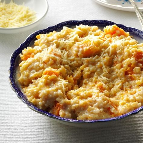 Exps129476 Th153344d06 11 2b 2 Butternut Squash Risotto Recipes, Squash Risotto Recipes, Quinoa Ideas, Butternut Squash Oven, Oven Risotto, Recipes Squash, Best Butternut Squash Recipe, Italian Side Dishes, Meatless Dishes