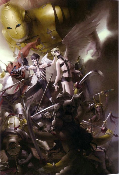 Shin Megami Tensei 3, Kazuma Kaneko, Video Game Artist, Shin Megami Tensei Persona, Megami Tensei, Dangan Ronpa, Monster Characters, Japanese Games, Shin Megami Tensei