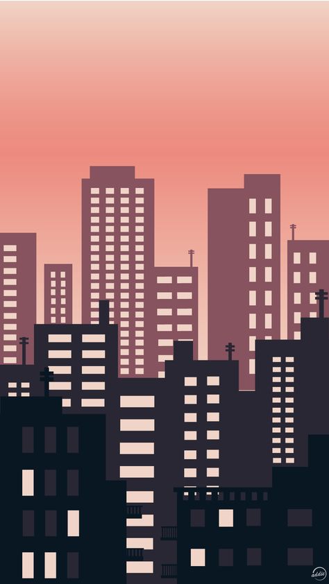 Building Silhouette Painting, Building City Drawing, City Buildings Illustration, Buildings Illustration Simple, City Pattern Design, Digital Art Cityscapes, Cityscape Drawing Simple, City Digital Painting, Simple City Scape Drawing