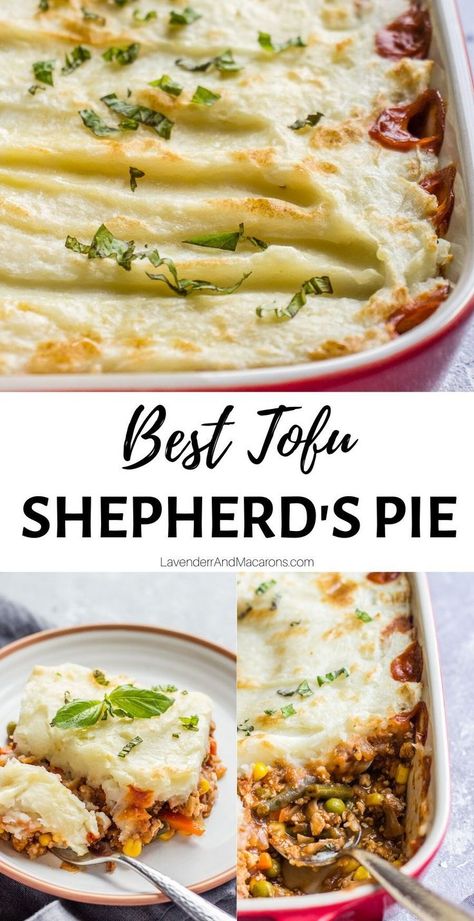 Shepherds Pie Recipe Easy Beef, Shepherds Pie Recipe Healthy, French Chicken Recipes, Best Tofu, Pie Recipe Easy, Vegetarian Shepherds Pie, Lavender Macarons, Cottage Pie Recipe, Vegan Shepherds Pie