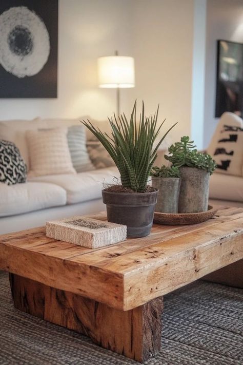 "Transform old wood into a beautiful coffee table with this DIY project! 🛠️☕ Ideal for adding character and warmth to your space. 🌿✨ #DIYFurniture #Woodworking #HomeInspiration" Beam Coffee Table Diy, Diy Pine Coffee Table, Making A Coffee Table, Reclaimed Wood Coffee Table Diy, Home Made Coffee Table, Diy Oversized Coffee Table, Homemade Coffee Table, Diy Wood Console Table, Wood Coffee Table Makeover