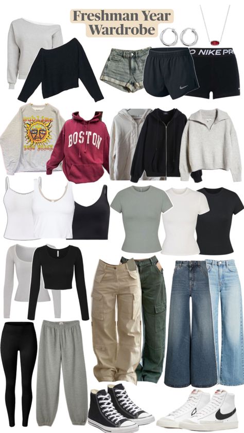 Back to school shopping Aesthetic Looks For School, Back To School Shopping List Clothes, Clothing Brands To Shop At, Fit Inspo For School Outfits, Trendy Back To School Outfits, Comfy Trendy Outfits, Cute Easy Outfits For School, Freshman Outfits, Ootd School