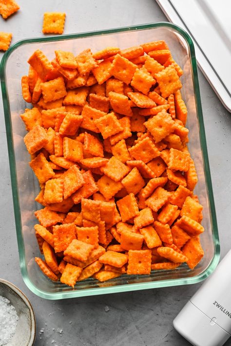 Cheez It Recipe, Cheez Its, Pastry Wheel, Homemade Cheez Its, Crowded Kitchen, Sheet Pans, Homemade Crackers, Popular Snacks, Homemade Cheese