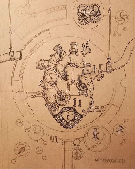 Steam Punk Drawing, Machines Drawing, Architecture Drawing Art Buildings, Mechanical Illustration, Mechanical Sketch, Steampunk Icons, Steampunk Art Drawing, Academia Core, Steampunk Drawing