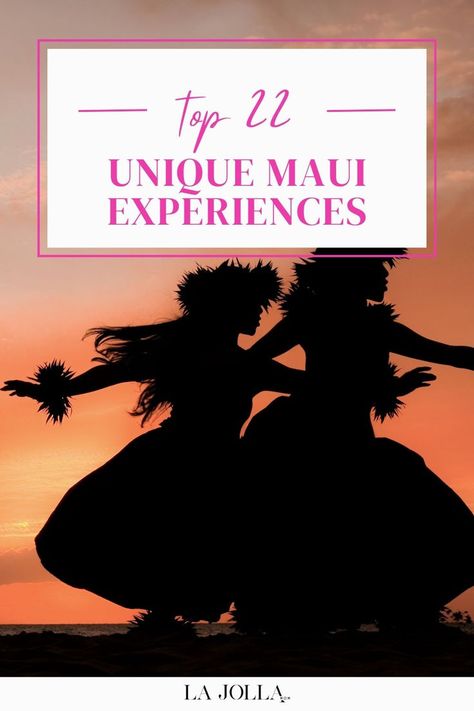 Silhouette of two hula dancers performing against a vibrant sunset on the beach. Maui Bucket List, Bucket List Activities, Hawaii Trip Planning, Things To Do In Maui, Maui Activities, Maui Hawaii Vacation, Kaanapali Beach, Hawaii Things To Do, Haleakala National Park