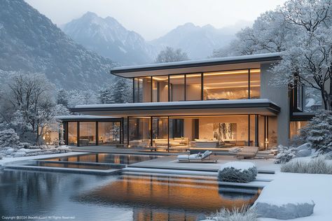 Mountain Embrace Style - Hillside Glass Villa Collection | AI Villa Check more at https://blockfine.com/mountain-embrace-style-hillside-glass-villa-collection-ai-villa Villa Design Architecture, Modern Villa Design, Villa Design, Architecture Design, Villa, Architecture, Building, Glass, Quick Saves