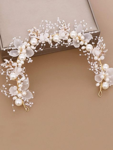 Bridal Hair Bands, Bride Hair Jewelry, Bridal Flower Headband, Handmade Tiaras, Floral Tiara, Wedding Hairband, Flower Tiara, Wedding Hair Headband, Bride Tiara