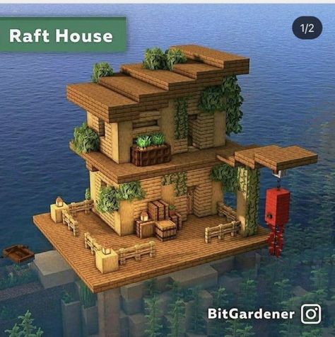 Minecraft Welten, Minecraft Decoration, Rumah Minecraft Sederhana, Minecraft Structures, Minecraft House Plans, Bangunan Minecraft, Minecraft Farm, Minecraft Cottage, Easy Minecraft Houses