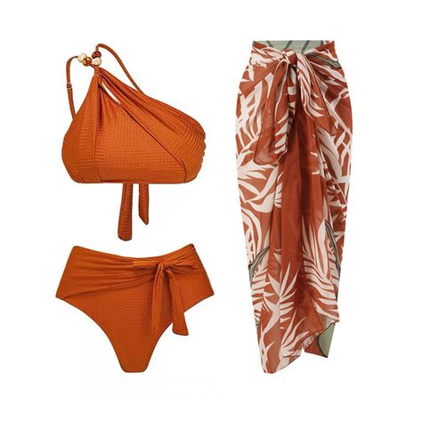 PRICES MAY VARY. ❤ Package Include: 1PC Swimsuit + 1PC Skirt; Sleeveless, With Chest Pads, Floral Print/ Solid Color/ Contrast Panel, High Rise, Ruffle, Slim Fit; Women's Swimming Suit One Piece Swimsuit and Beach Cover up Wrap Skirt Sarong Bathing Suit, 2pcs set. ❤ Design: Sleeveless one piece swimsuit, equipped with chest pads. The slim fitted swimsuit can sculpt your slim waist and charming body curve. All-over floral print makes you vivid and vibrant among the people. Matching cover up saron Beach Styles For Women, Bathing Suit Women’s, Family Friendly Swimsuit, Resort Cover Ups, Women’s Bathing Suits, Curvy Bathing Suit, Bathing Suits With Skirt, Bathing Suit For Body Type, Vacation Bathing Suits