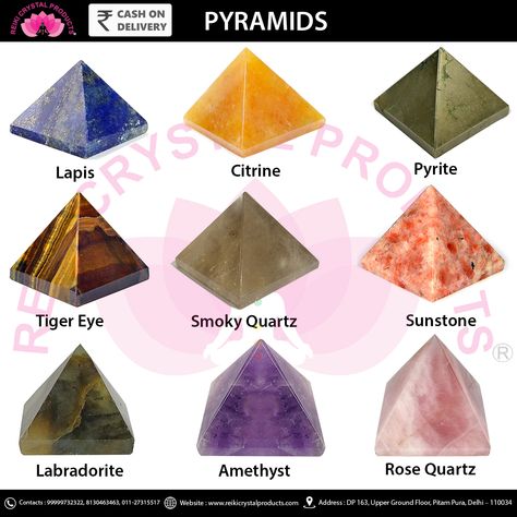 Crystals Identification, Crystal Identification, Crystal Products, Pyramid Eye, Black Jasper, Red Aventurine, Golden Quartz, Luck Spells, Reiki Crystals