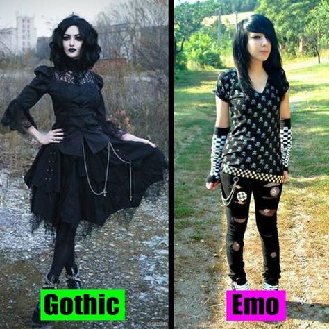 Emo Vs Goth, What Is Emo, Alt Subcultures, Moda Grunge, Gothic Music, Gothic Emo, Infinity Nails, Estilo Grunge, Goth Beauty