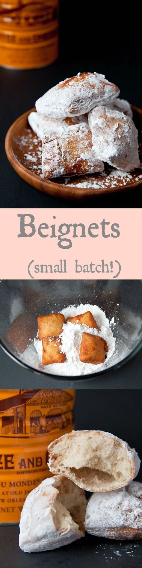 Beignets made from scratch! Just like Cafe du Monde.  #Desserts #ShermanFinancialGroup Baking Recipes From Scratch, Recipes From Scratch, Monkey Bread, Think Food, Made From Scratch, Yummy Sweets, Beignets, Sweets Treats, Small Batch