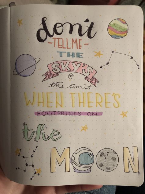 Here’s a little page I made in my bullet journal with one of my favorite quotes. I hope this sparks some ideas! Journal Ideas Creative Art Easy, Quote Notebook Ideas, Things To Write On The First Page Of A Diary, First Page Decoration Ideas, Quotes In Journal, Quotes To Draw, Quotes In Journals Ideas, Quotes And Drawings, Decorating First Page Of Diary