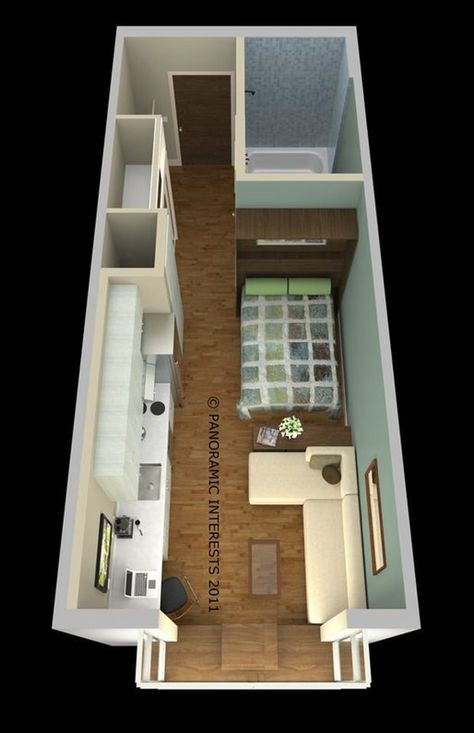 Miniature Apartment, Small Apartment Plans, Modern Miniatures, Garage Guest House, Mini Loft, Micro Apartment, Tiny Apartments, Small Studio Apartment, Apartment Floor Plans