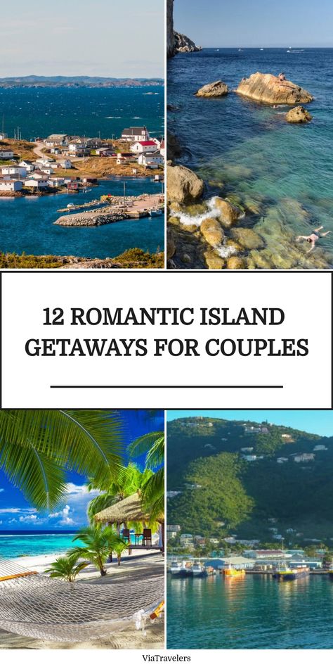 12 Romantic Island Getaways for Couples featuring picturesque island views and beaches. Romantic Couple Vacation, Best Beach Vacations For Couples, Cheap Vacation Ideas For Couples, Romantic Beach Vacation, Couple Trip Ideas, Us Vacations For Couples, Best Couples Vacation, Best Anniversary Trips, Couples Vacation Ideas