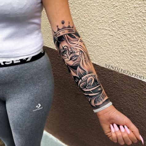 Half Sleeve Tattoos Forearm, Arm Sleeve Tattoos For Women, Bauch Tattoos, Feminine Tattoo Sleeves, Hand Tattoos For Girls, Girl Arm Tattoos, Girls With Sleeve Tattoos, Forarm Tattoos, Tattoos For Women Half Sleeve