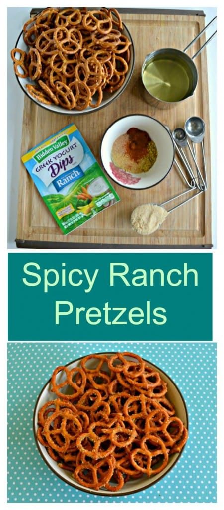 Paleo Peach Muffins, Pretzels Seasoned, Spicy Ranch Pretzels, Spicy Pretzels, Ranch Pretzels, Seasoned Pretzels, Spicy Ranch, Bakery Chocolate Chip Cookies, Apple Chips Baked