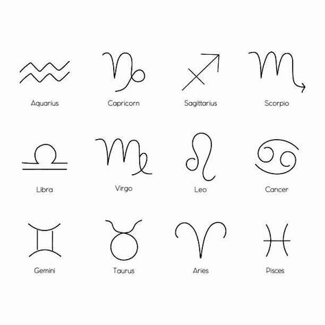 Im Lost Tattoo Ideas, Star Sign Tattoos Aquarius, Minimalistic Zodiac Tattoo, Star Sign Tattoos Taurus, Small Star Sign Tattoos, Zodiac Signs Tattoos Pisces, Libra And Capricorn Tattoo, Capricorn And Pisces Tattoo, Minimalist Zodiac Tattoo