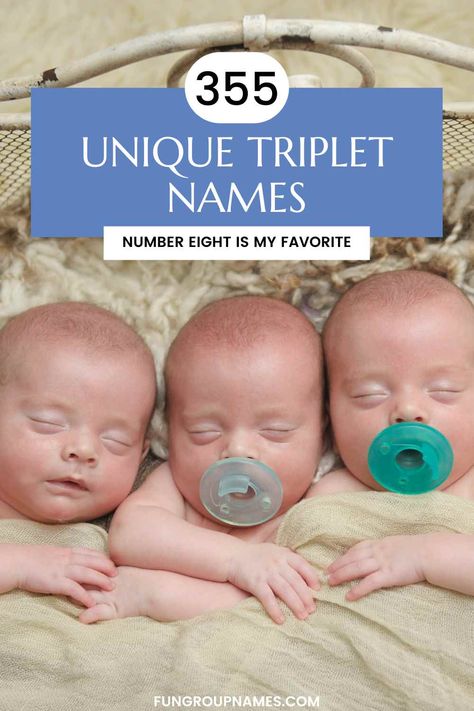 355 Triplet Names: Classic, Nature-Inspired & More! Triplet Names 2 Boys 1 Girl, Names For Triplets, Trio Name Ideas, Triplet Names, Rhyming Names, Group Names, Boys Names, Gender Neutral Names, Modern Names