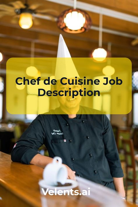 Chef de Cuisine Job Description template includes a detailed overview of the key requirements, duties, responsibilities, and skills for this role. It's optimized for posting on online job boards or careers pages and easy to customize this template for your company. Travel Company Names, Chef Job Description, Chef Job, Teaching Responsibility, Chef Jobs, Job Description Template, Food Cost, Interview Skills, Food Test