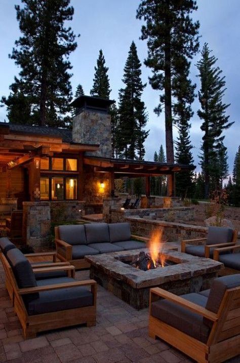 Robert Hawkins, Fire Pit Decor, Colorado Homes, Timber House, Backyard Fire, Diy Pergola, Fire Pit Backyard, Dream Backyard, Outdoor Fire