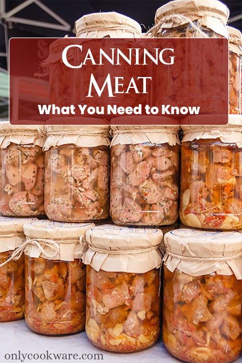 How To Can Meat Without Pressure Canner, Canning Duck Meat, Canned Meat Recipes Pressure Canning, Pressure Canning Vs Water Bath, Water Bath Canning Meat In A Jar, How To Can Meat Pressure Canning, Canning Cooked Meat, Pressure Canning Beef Brisket, Meat Canning Recipes