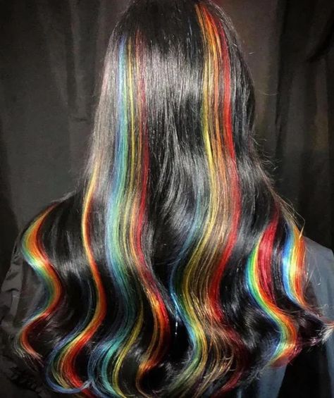 The Boldest & Prettiest Rainbow Hair Colors In Honor Of the Pride Month | Fashionisers© Split Dye Hair Ideas, Dye Hair Ideas, Arcane Oc, Split Dye Hair, Weird Hair, Split Dye, Split Dyed Hair, Rave Hair, Rainbow Hair Color