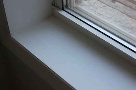 Drafty Windows, Diy Interior Decor, Window Shelves, Diy Wall Painting, Window Ledge, Window Seal, White Windows, Paint Remover, Painted Sticks