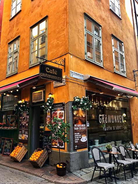 Stockholm Cafe Coffee Shop, Stockholm Coffee Shop, Swedish Coffee Shop, Day Trips From Stockholm, Fika Aesthetic, Stockholm Sweden Aesthetic, Swedish Cafe, Fika Sweden, Cinnamon Rolls Cookies