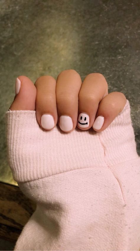 Cute Short Gel Nails Simple One Color, Kids Nail Designs Simple Cute, Nail Ideas For Little Kids, Nail Ideas For Kids Cute, Kids Nails Cute Simple Short, Cute Kids Nails Ideas, Kids French Tip Nails, Kid Nail Designs Easy, Kids Nail Designs Simple