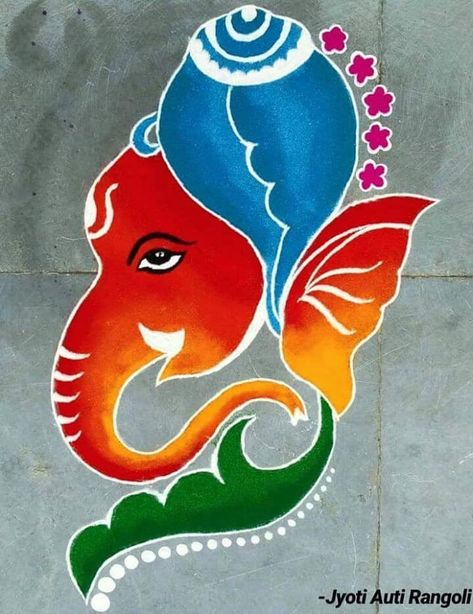 10+ Lord Ganesha rangoli designs • K4 Craft Ganpati Rangoli Designs Latest Unique, Rangoli Designs Latest Unique Easy, Rangoli Designs Latest Unique For Diwali Easy, Ganpati Rangoli Designs Latest, Unique Rangoli Designs Diwali Latest, Rangoli Designs Latest Unique For Diwali, Unique Rangoli Designs Beautiful, Unique Rangoli Designs, Ganpati Rangoli