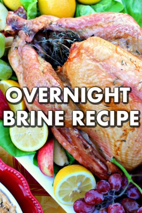 Overnight Brine For Turkey, Overnight Turkey Brine, Turkey Brining Recipes Easy, Overnight Turkey Recipe, Overnight Turkey, Thanksgiving Turkey Brine, Best Turkey Brine, Easy Turkey Brine, Brine Turkey