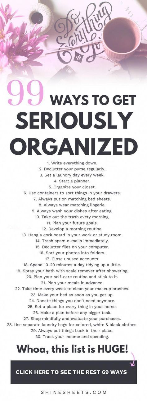 How To Become Organized, How To Organize Your Life, Declutter Motivation, Get Seriously Organized, Become Organized, Seriously Organized, Little Britain, Decluttering Tips, Konmari Method