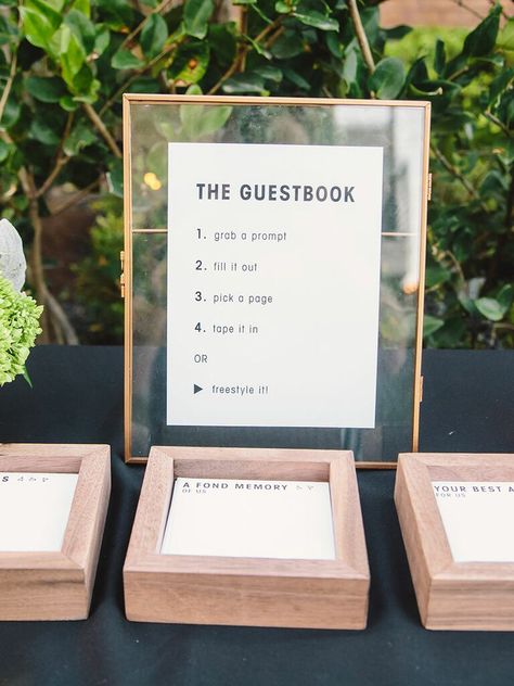 Wedding Guest Book Alternative Creative, Creative Wedding Guest Books, Creative Guest Book, Guest Book Ideas, Rustic Wedding Decorations, Wedding Guest Book Sign, Future Wedding Plans, Wedding Guest Book Alternatives, Guest Book Sign