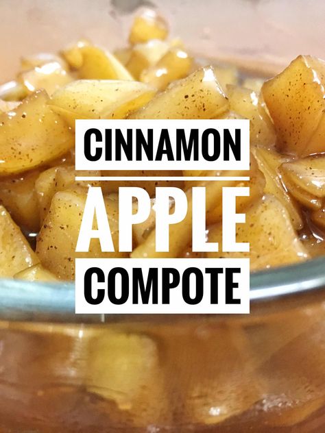 Cinnamon Apple Topping, Apple Compote For Pancakes, Apple Cinnamon Compote, Apple Puree Recipe Desserts, Hot Fruit Compote Recipe, Baked Apple Topping, Fruit Compote Recipe, Apple Compote Recipe, Apple Topping