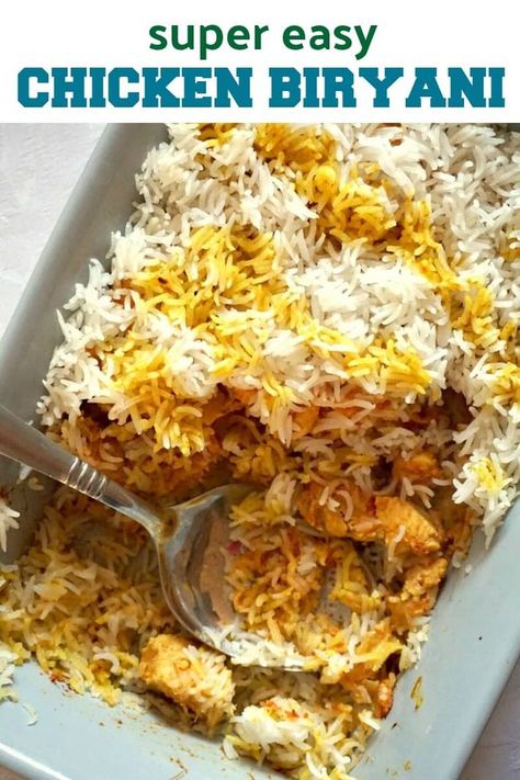 Chicken Byriani Recipe, Byriani Recipe, Rice Dinners, Easy Chicken Biryani, Easy Chicken Biryani Recipe, Easy Biryani, Easy Biryani Recipe, College Cooking, Biryani Rice