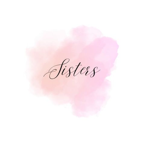 Sister Dp For Instagram Highlights, Sister Instagram Highlight Cover Pink, Sister Highlight Cover Instagram, Sister Dp, Sister Icon, Highlights For Instagram, Sister Wallpaper, Instagram Black Theme, Pink And White Background