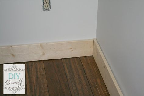 Replacing Baseboards And Trim, Baseboard Diy, Simple Baseboards, Diy Baseboards, Moulding Ideas, Wood Baseboard, Baseboard Styles, Baseboard Trim, Diy Trim