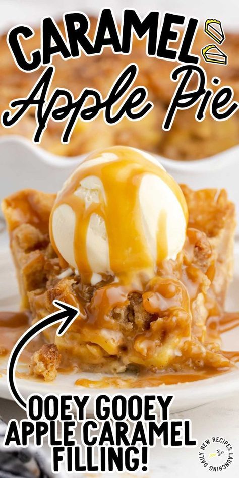 Caramel Apple Pie Carmel Apple Pie Recipe, Apple Pie Caramel Apple, Apples And Caramel, Caramel Apple Pie Recipes, Apple Crumb Pie, Apple Pie Recipe Homemade, Apple Pie Filling Recipes, Caramel Pie, Apple Pie Recipe Easy