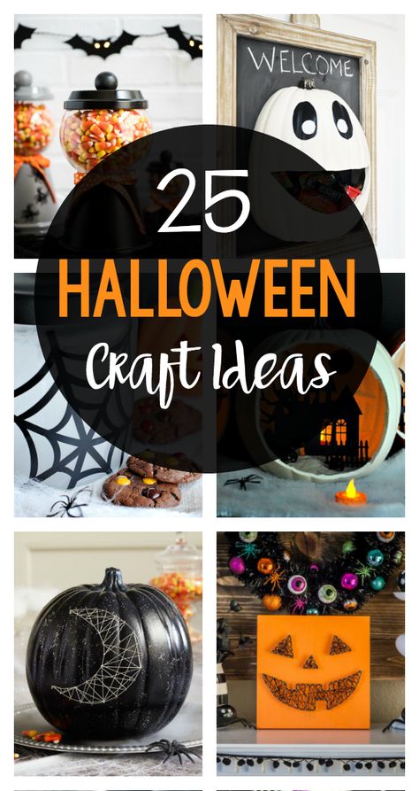 25 Fun and Easy Halloween Crafts for Adults: You're going to love the fun craft ideas! Fun Easy Halloween Crafts, 1940s Bedroom, Diy Halloween Crafts, Halloween Craft Ideas, Spooky Halloween Crafts, Quick Halloween Costumes, Diy Daybed, Fun Halloween Crafts, Easy Halloween Crafts