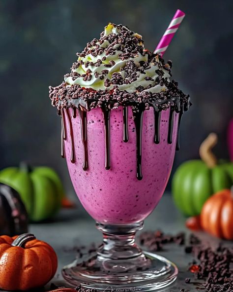 Hocus Pocus Halloween Milkshake 🎃👻🧪 Conjure up some Halloween magic with this Hocus Pocus Halloween Milkshake! Featuring a vibrant lime sherbet base with a spooky green hue, this milkshake is topped with a mountain of whipped cream and garnished with whimsical sprinkles and candy eyes. Perfect for trick-or-treating or any Halloween gathering, this treat is sure to enchant and delight! ✨🍹👻 • Ingredients: • 1 cup whole milk • 4 scoops lime sherbet • 1 drop neon green food gel • Whipped cream (f... Hocus Pocus Halloween Milkshake, Hocus Pocus Milkshake, Candy Eyes, Lime Sherbet, Hocus Pocus Halloween, Green Food, Halloween Magic, Greens Recipe, Whole Milk