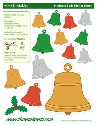 Christmas Bell Template Free Printable, Bell Template Free Printable, Bell Template, Xmas Bells, Christmas Addition, Holiday Art Projects, Template Free Printable, Elementary School Art, Christmas Reindeer Decorations