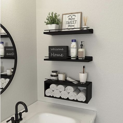 Salon Bathroom, Cube Shelf, Shelves Over Toilet, Toilet Shelves, Bathroom Shelf Decor, Shelves Ideas, Floating Shelves Bathroom, Restroom Decor, Cube Shelves