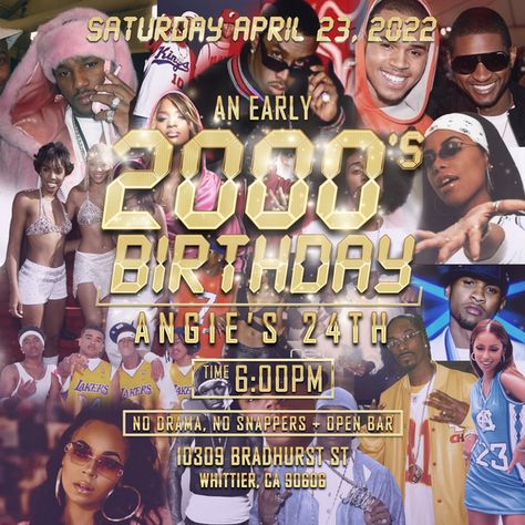 2000s Sweet 16 Theme, 2001 Themed Party, 2000s Theme Invitations, 90s Theme Party Flyer, 21st Birthday Ideas 2000s Theme, 90s 2000s Themed Party, 2000 Theme Invitation, 2000 Party Flyer, 2000 Birthday Invitations